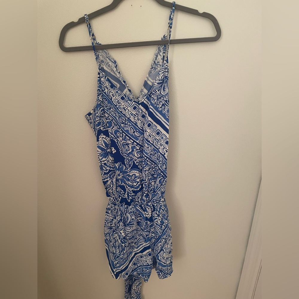 Blue and white Lilly Pulitzer romper